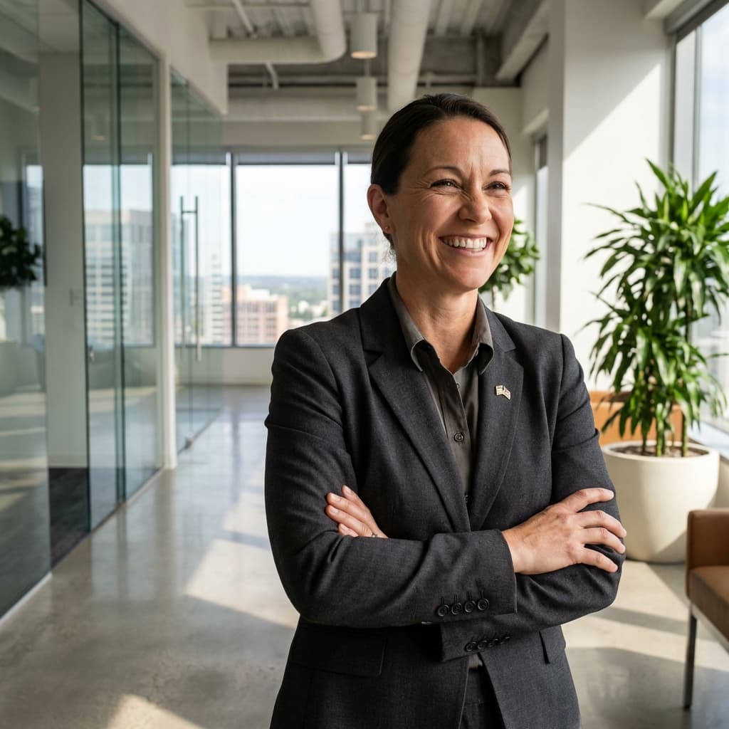 Successful veteran in corporate setting